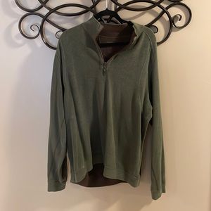 Tommy Bahama reversible sweater- green on one side and brown the other
